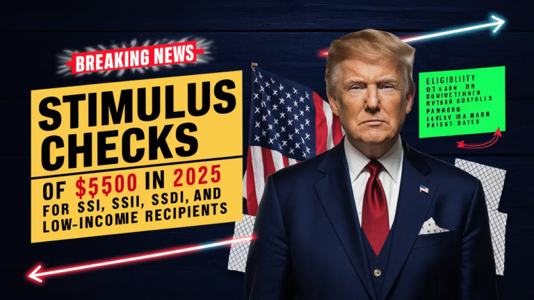 $5,500 Stimulus Check for SSI, SSDI, and Low-Income in 2025